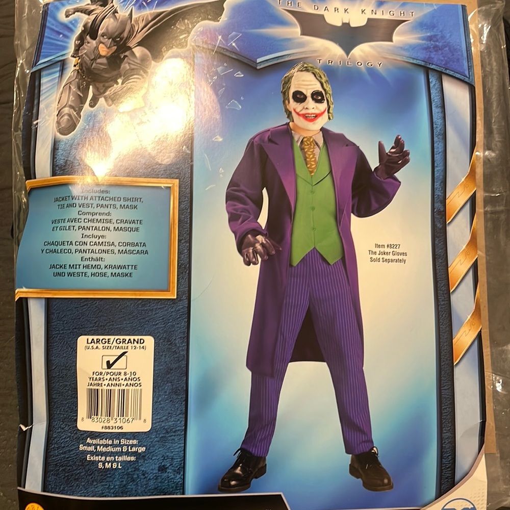 Boys, dark Knight, joker costume